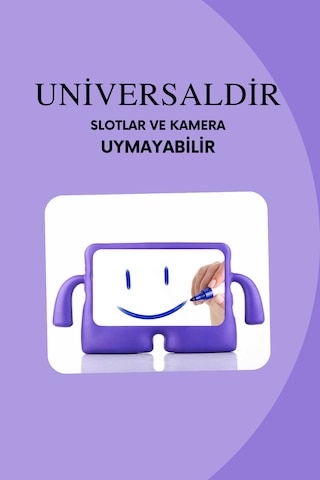 Fuchsia İnfinix Xpad 11" İle Uyumlu Koko Eğlenceli Standlı Yumuşak Çocuk Tablet Kılıfı Korumalı Kapak