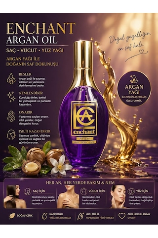 Enchant Argan Oıl Saç Ve Vücut Yüz Yağı 120 Ml