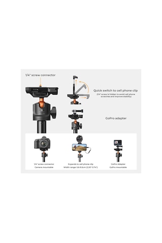 K&f Concept - 2-ın-1 Selfie Çubuğu Tripod Fdca61235