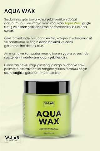 W-lab Cosmetics Aqua Wax 100 Ml