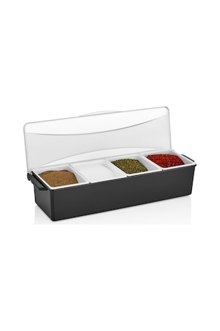 4 Gözlü Profesyonel Bar Konteyner Sunumluk