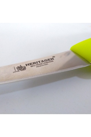 Heritagen Kıvrık Sıyırma Bıçağı 13 cm Kemiksiz Bıçak (Paslanmaz Ç Çok Renkli