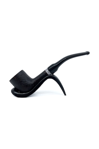 Dapper Bent Billiard Briar Gül Kökü 9 Mm Filtreli El Yapımı Pipo - 3069