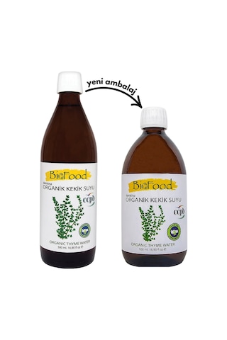 Bio Food Damıtma Organik Kekik Suyu 500 ML