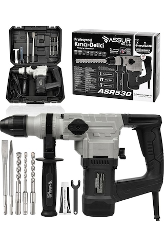 28mm Yüksek Güçlü Döner Çekiçli Profesyonel Kırıcı Delicihilti Siyah-1360