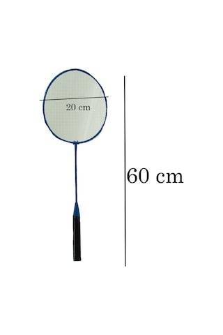 Set Badminton Seti Metal 2 Raket 3 Top