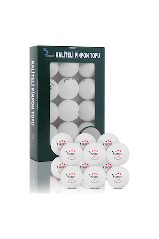 12 Adet 3 Yıldız Kutulu 40+ Gazlı Pinpon Topu Turuncu Masa Tenisi Topu Pingpong Topu Beyaz