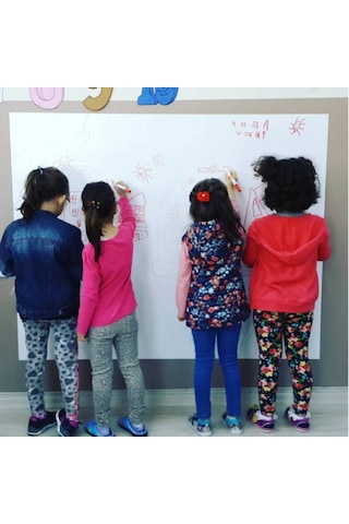 Beyaz Yazı Tahtası 100X150Cm 2 Adet Statik Kağıt Tahta