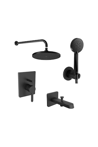 Roca Carelia Ankastre Banyo Seti Gagalı Mat Siyah A5D358ANBK