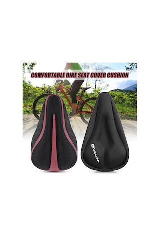 Ximistore9 Bisiklet Üstü Kılıfı Yarı Silikon Yarı Sponge, Yumuşak Oturma, Dışarıdaki Ve İç Mekan Bisikletleri İçin Siyah