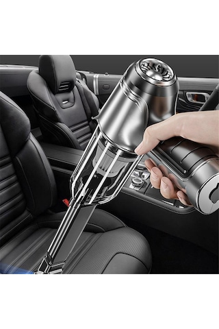 Amigaelegant Yeni Kablosuz El Tipi Araba Mini Elektrikli Süpürgesi Siyah