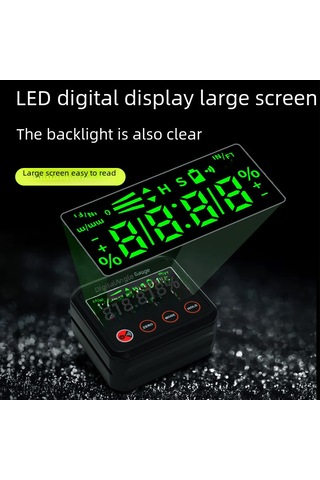 Hangfox Casio Mini Dijital İçinç Ölçer - Lazerli, Manyetik Tabanlı, Işıklandırmalı Ekranlı, Abs Malzeme, Tepe/manzaralı Taraf Ölçümü Aleti Dl1908