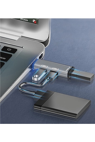 Type-c To Usb 3.0 Çoklayıcı / 3in1 Usb Çoğaltıcı Hub / 1xusb 3.0