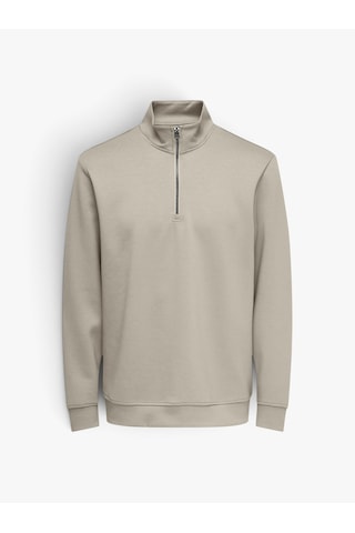 Only & Sons Onsluca Lıfe Reg Ls Halfzıp Sweat Erkek Gri Sweatshirt - 22037612