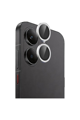 Xiaomi Poco X8 Pro Raze Metal Kamera Lens - Gümüş