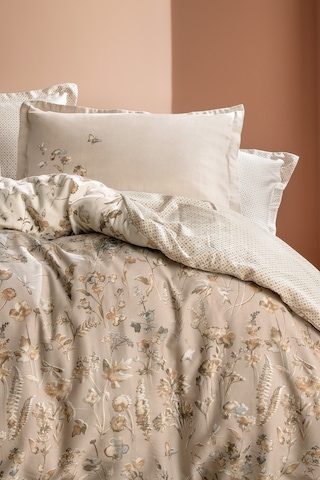 Yataş Bedding Katrina Çift Kişilik Saten Nevresim Seti - Bej