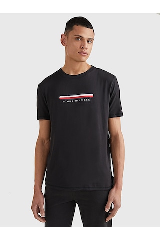 Tommy Hilfiger Tommy Hılfıger Erkek T-shırt Um0um02348-bds SIYAH