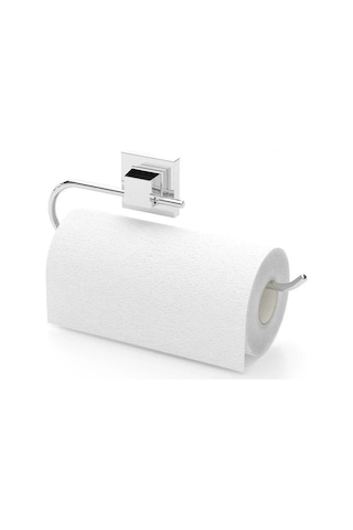 Tekno Tel Ef-240 Krom Kağıt Havluluk Yapışkanlı/vidalı Deliksiz Mutfak/banyo Rulo Askısı Krom