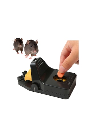 Sones 4 Adet / Kutu Plastik Fare Kapanı Tekrar Kullanılabilir Anında Öldürme Tuzakları Fare Sıçan İçin, Boyut: Küçük