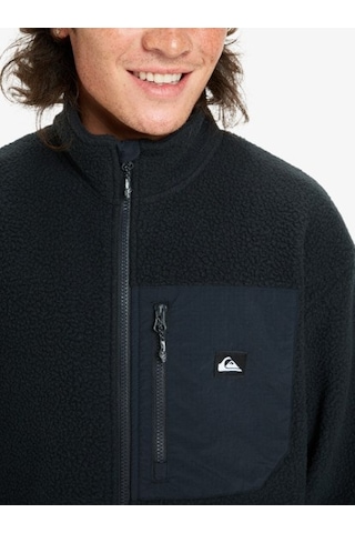 Quiksilver Quıksılver Clean Coast Fz Anthracite - Solid Erkek Polar Ceket Eqypf03066-11793 Siyah Melanj