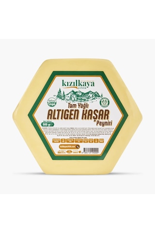 Kızılkaya Çiftlik Altıgen Kaşar Peyniri 500 G