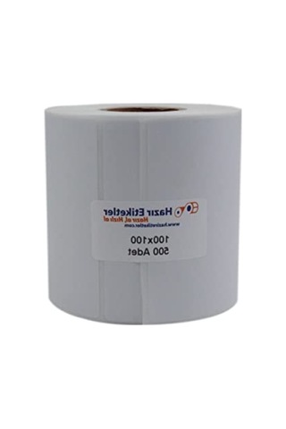 100mm X 100mm Termal Etiket, 500 Adet Rulo 10