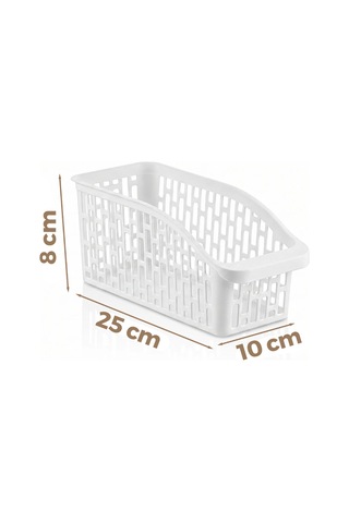 Diyarı Fırsat Beyaz Plastik Düzenleyici Organizer Mini Boy 25x10x8 Cm 60'lı Paket