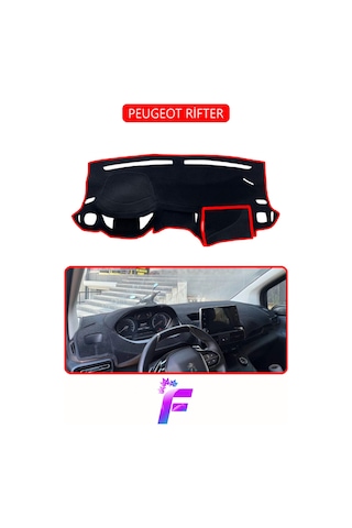 Peugeot Rifter Uyumlu Torpido Örtüsü Yansıma Önleyici Tam Koruma Kolay Ve Hızlı Montaj J21 Kırmızı
