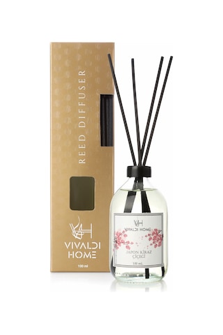 Vivaldi Home Japon Kiraz Çiçeği Çubuklu Oda Kokusu Esansiyel Uçucu Yağ 100 ML