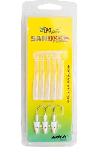 Hanfish Sandeel Silikon 80 Mm - 5.2 Gr. Sl-800 Peary White