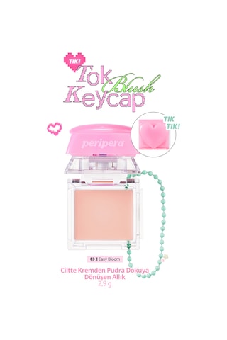 Ciltte Kremden Pudra Dokuya Dönüşen Allık Perıpera Tok Blush Keycap 03 Easy Bloom