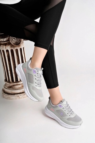2110-1 Kadın Rahat Sneaker Gri