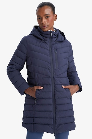 Defacto Defactofit Su İtici Regular Fit Kapüşonlu Şişme Parka Mont C6035ax25wnnv251 Lacivert-nv251