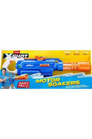X-shot Büyük Gatling Motorlu Su Tabancası, 1650 Ml Kapasite Nerf, Oyuncak Tabanca Mavi
