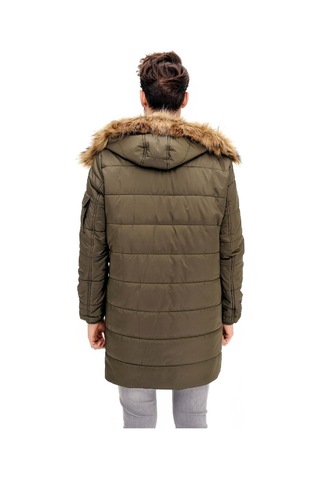 Plt8636 Dewberry Erkek Palto-haki Haki