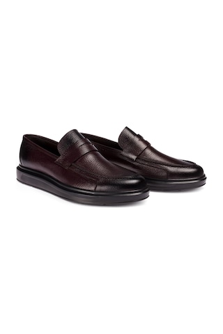 Deery Hakiki Deri Bordo Comfort Günlük Erkek Ayakkabı Bordo