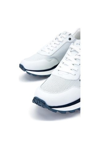 Fabi Erkek Hakiki Deri Beyaz/mavi Sneakers & Spor Ayakkabı 510 Fu0876b Erk Ayk Y24 Bıanco/blu Çok Renkli
