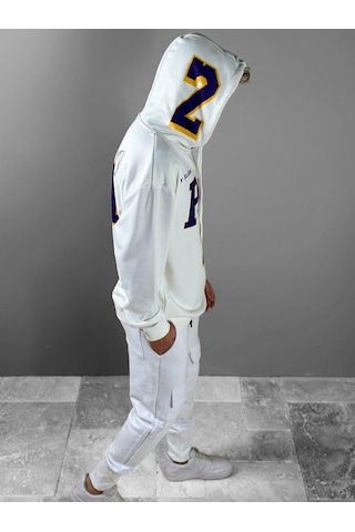 Cocopelli U C I Plik Beyaz Taraftar Hoodie Coc1824 Beyaz