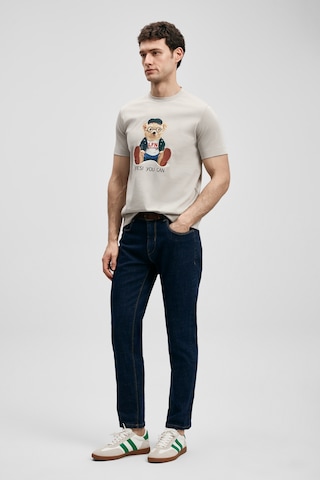 Lufian Teddy Modern Grafik T- Shirt Taş Taş 111020305100190 Taş