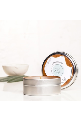 Mitr Tarçın Aromalı Metal Mum Çok Renkli