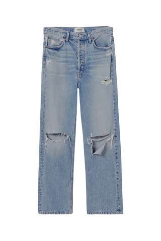 Agolde 90'lar Esintili Yüksek Bel Kot Pantolon Light Blue