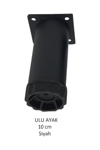 Ulu Ayak 10cm Vidalar Dahil Siyah Siyah