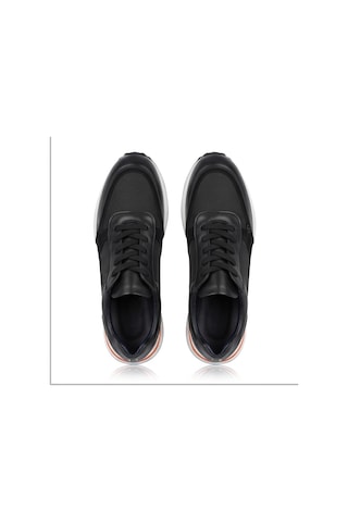 Crc Ayakkabı Premium %100 Hakiki Deri Hakiki Erkek Sneaker / Şık Ve Rahat Spor Ayakkabı Siyah Bağcıksız