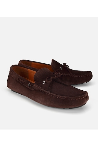 Hotiç Erkek Süet Deri Kahverengi Fiyonk Detaylı Günlük Loafer 02ayh319930a480 02ayh319930a480