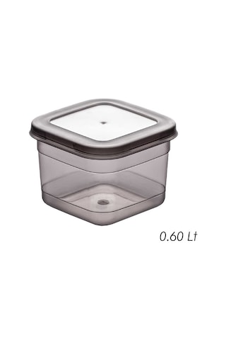 Porsima 430-GR Çok Amaçlı Etiketli Baharatlık Saklama Kabı Antrasit 600 ML 12'li