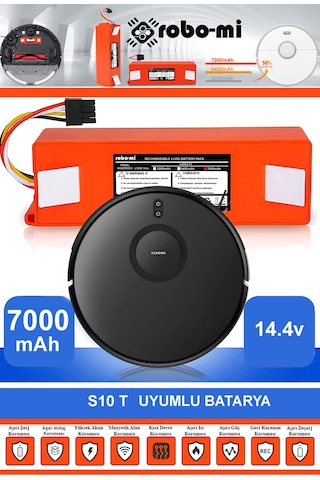 Xiaomi Mi Robot Vacuum S10t Uyumlu 7000.mah Batarya