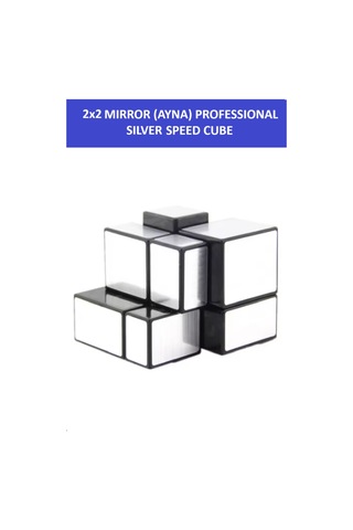 2x2 Sılver Mırror Ayna Küp -zeka Küpü - Profesyonel Speed Cube - Sabır Küpü -
