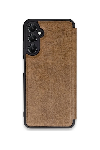 Newface - 454 - Samsung Galaxy Uyumlu A15 4g Kılıf Flip Cover - Csmo-tex - - Taba