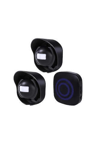 Lemestar Kablosuz Hareket Sensörü Alarmı - 2 Verici + 1 Alıcı - Ip52 Su Geçirmez - 3-7m Algılama Aralığı - 200m Aktarım Mesafesi - 38 Çalma Tonu - Ev/outdoor Kullanıma Uygun - Avrupa Standartı Pil Yok