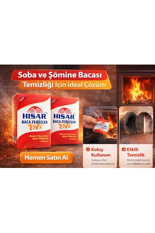 Hisar Elit Baca Temizleyici Soba Ve Şömine İçin Kurum Temizleme Ürünü 5 Adet